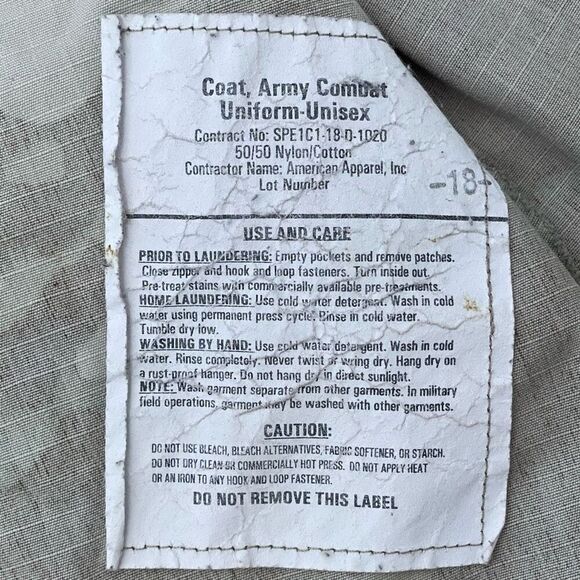 ARMY Combat Uniform Coat size Medium Short MultiCam OCP Military Jacket - Picture 6 of 11